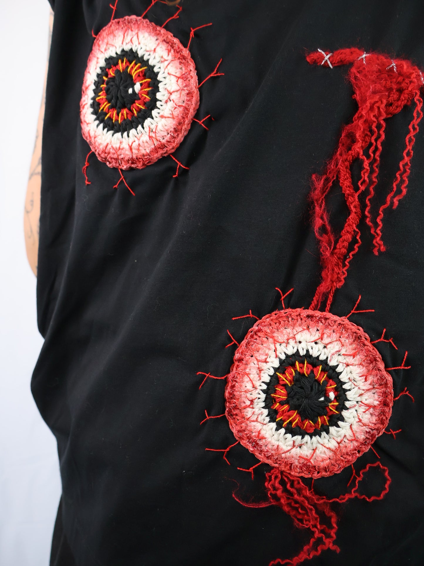 My Eyes are Bl0odshot Upcycled Top