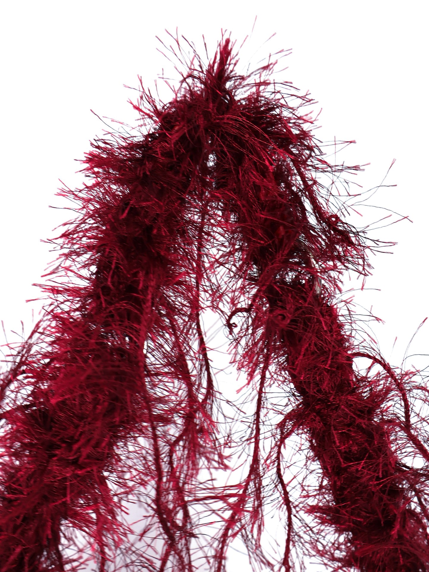 Burgundy Fringe Upcycled Bag