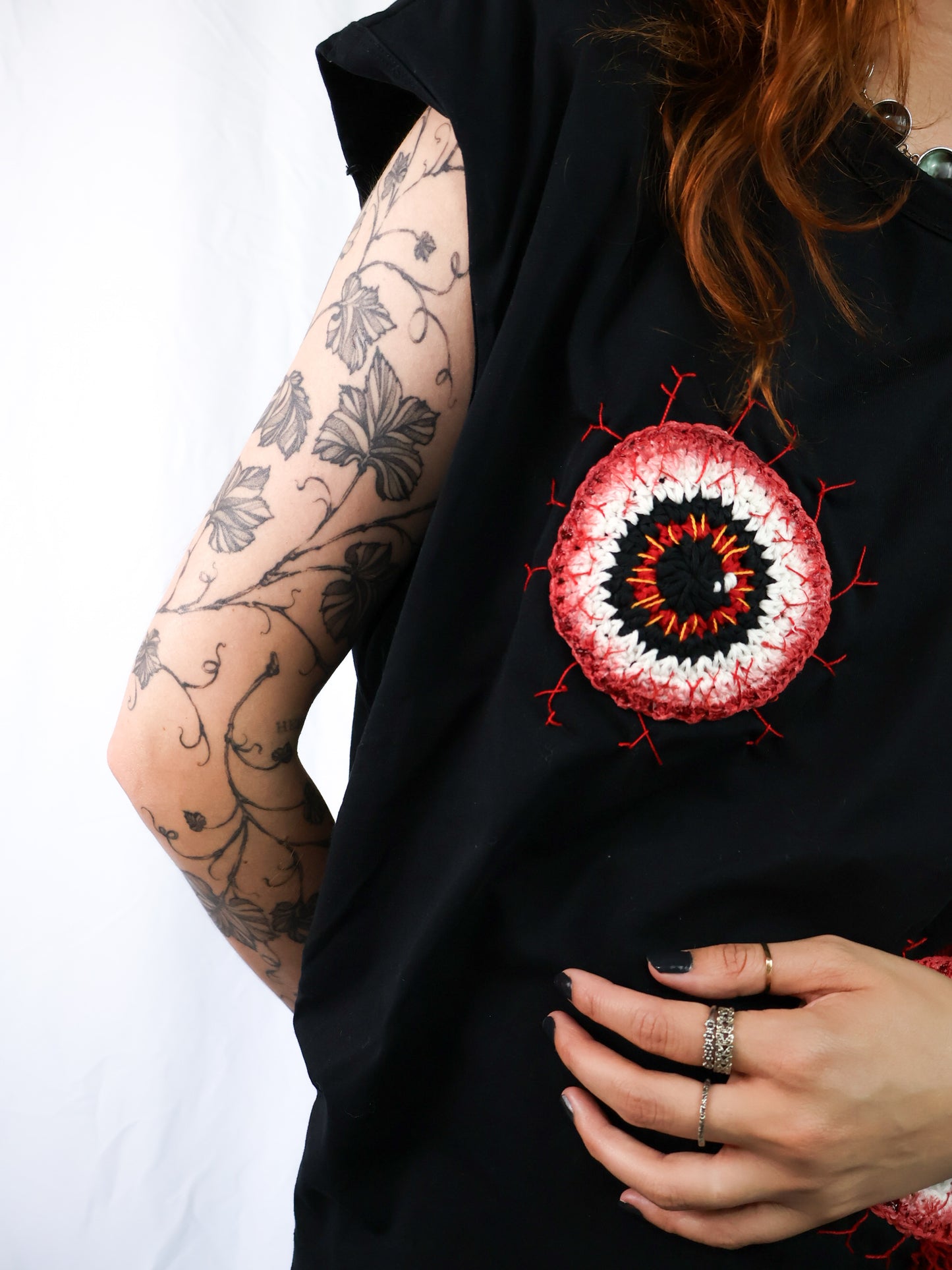 My Eyes are Bl0odshot Upcycled Top