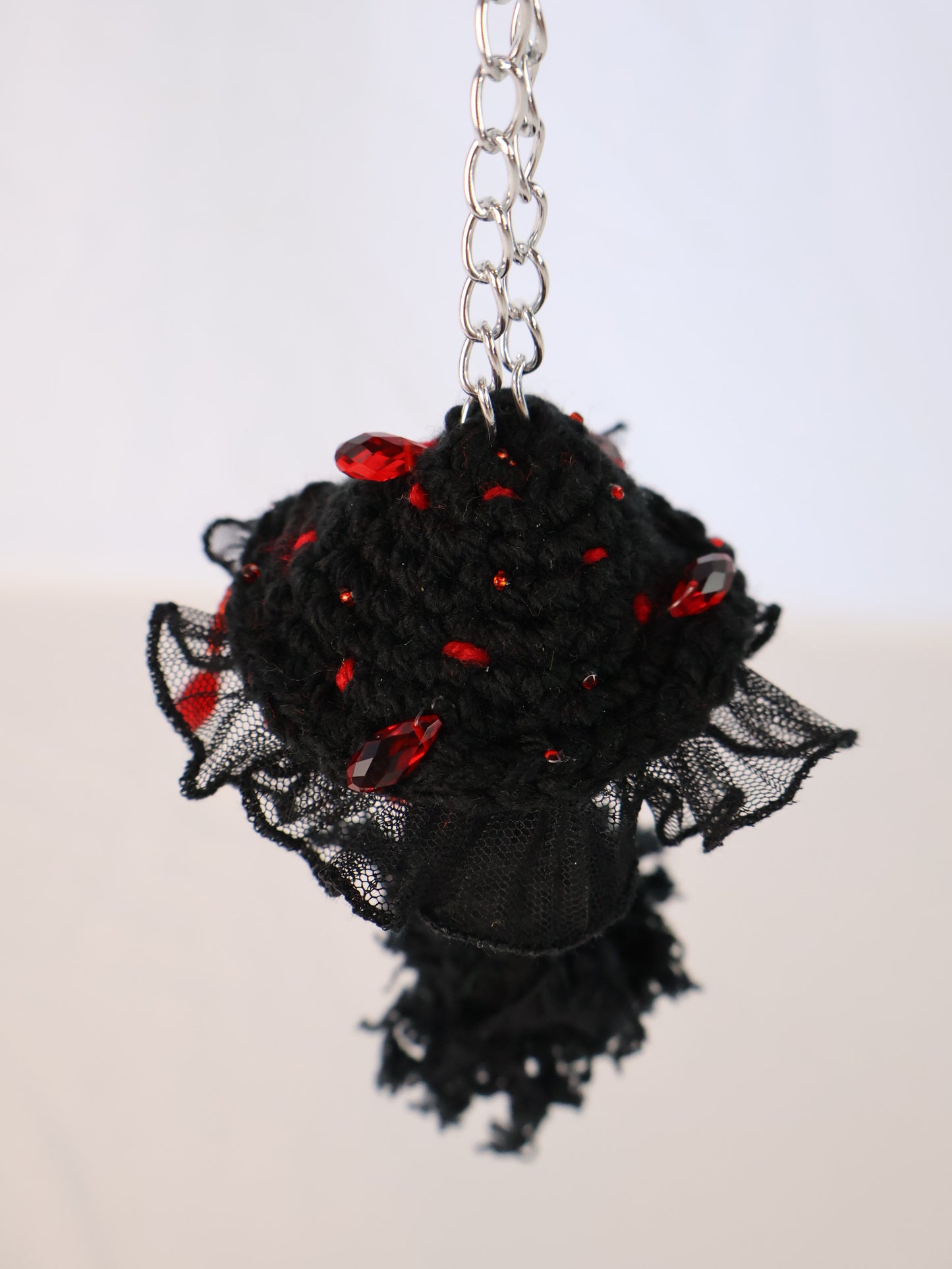 Crimson Mushroom Keychain