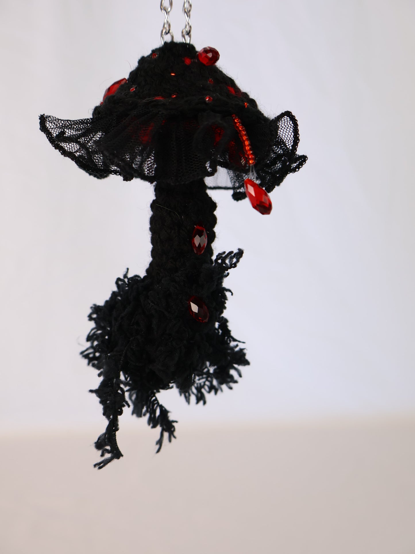Crimson Mushroom Keychain