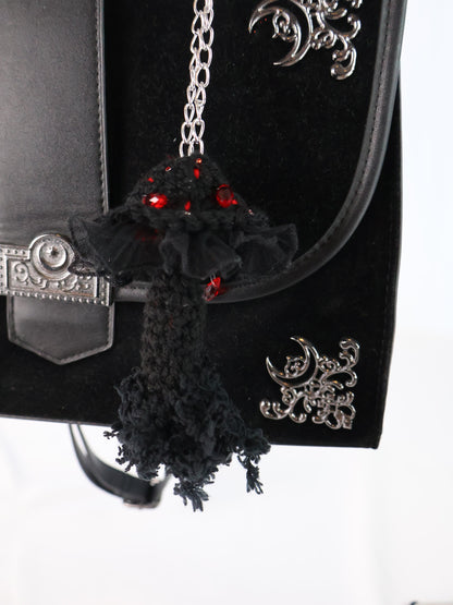 Crimson Mushroom Keychain