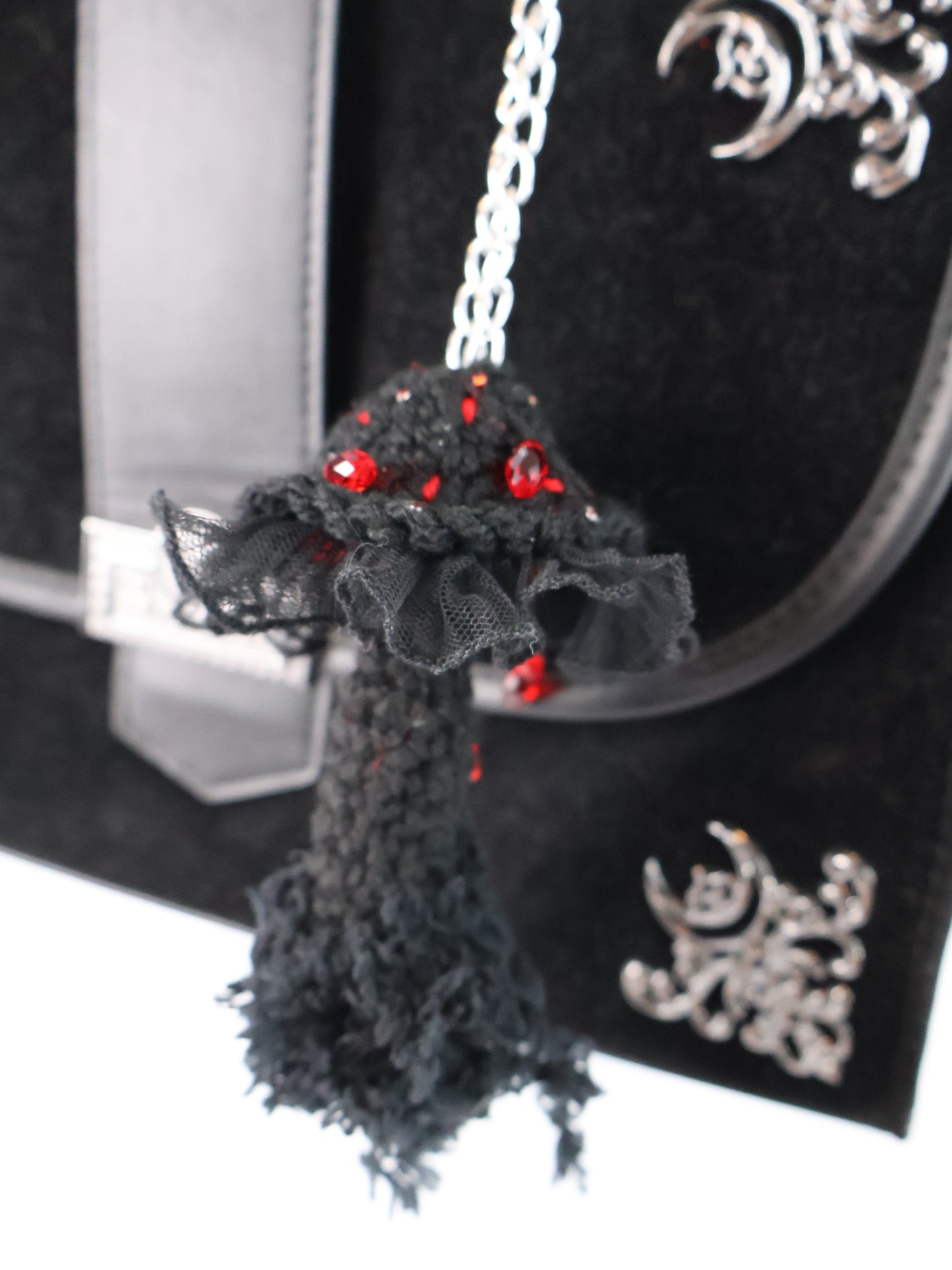 Crimson Mushroom Keychain