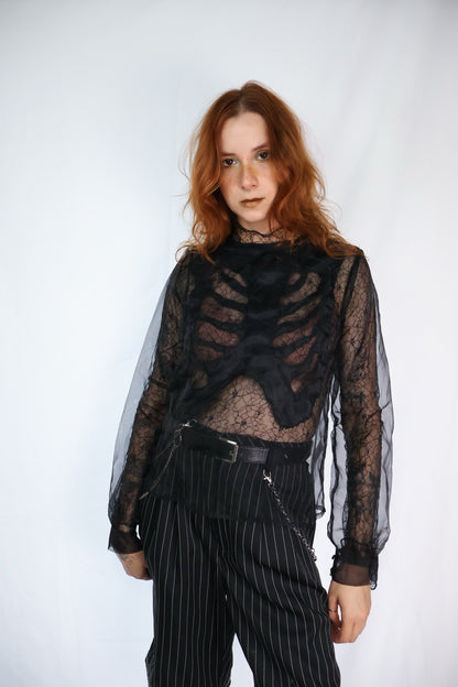Metrom Ribcabe Upcycled Top