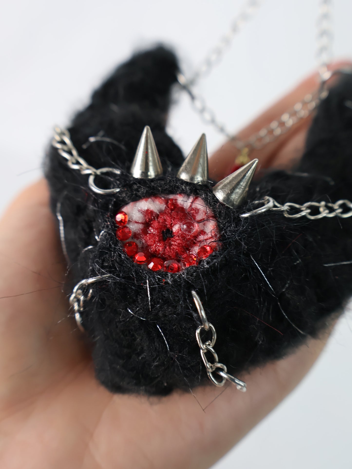 Devil Black Heart Keychain