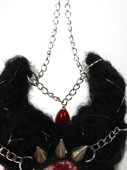 Devil Black Heart Keychain