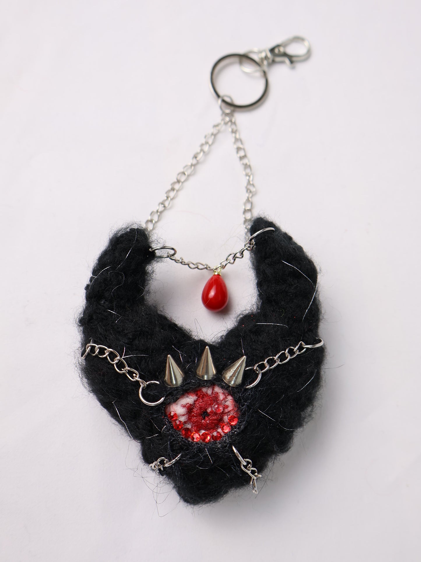 Devil Black Heart Keychain
