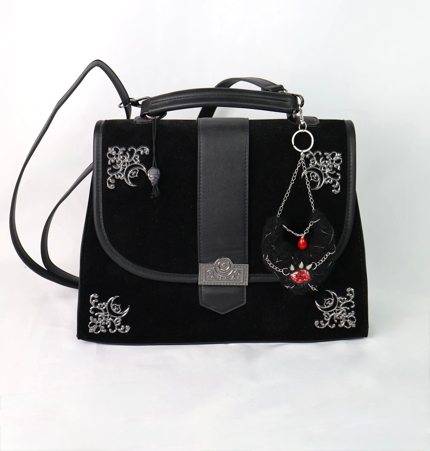 Devil Black Heart Keychain
