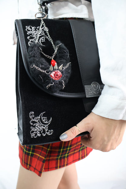 Devil Black Heart Keychain