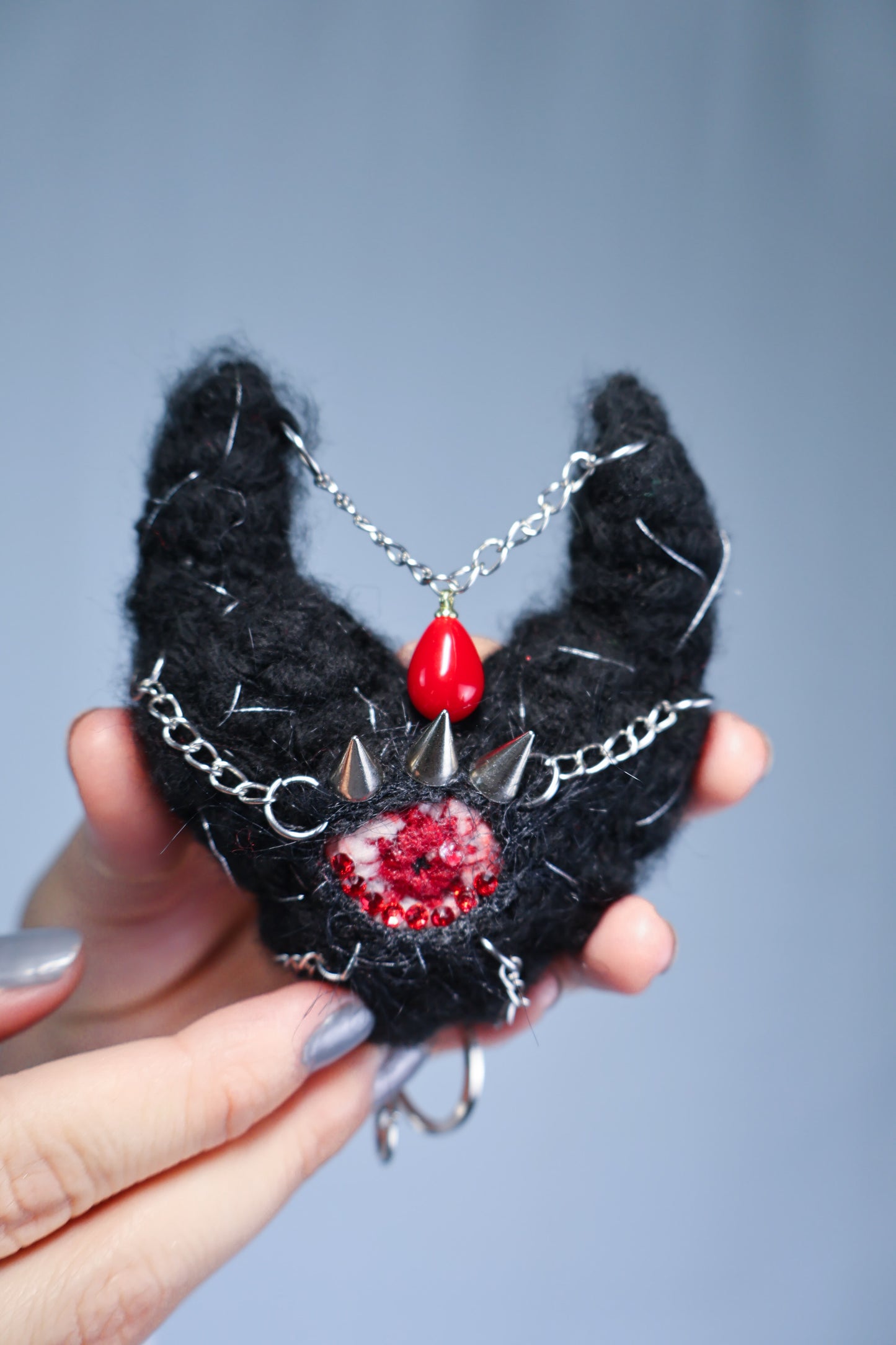 Devil Black Heart Keychain