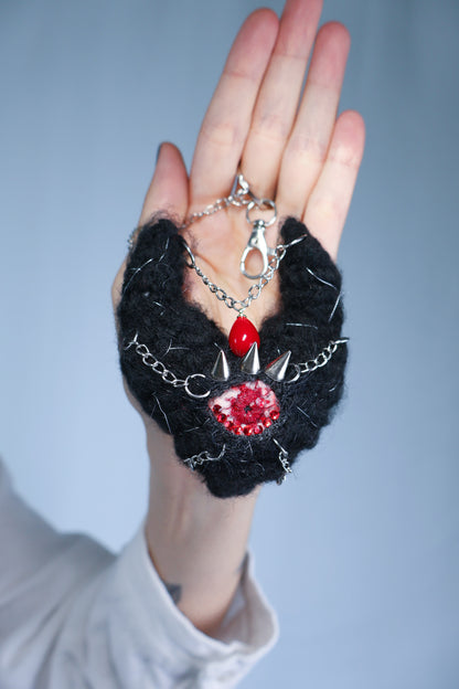 Devil Black Heart Keychain