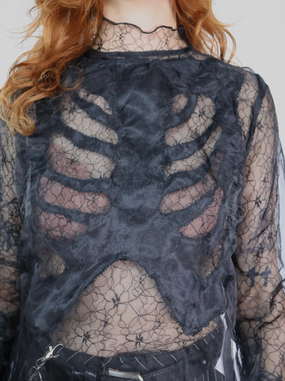 Metrom Ribcabe Upcycled Top