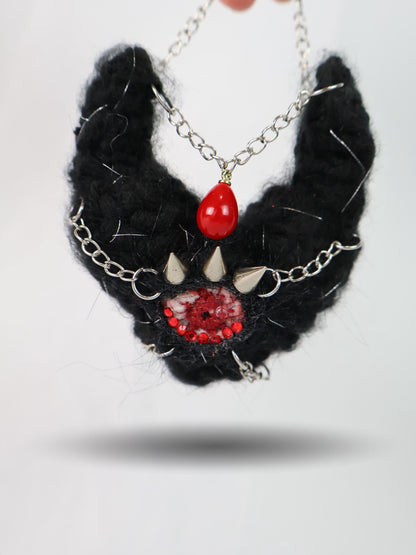 Devil Black Heart Keychain