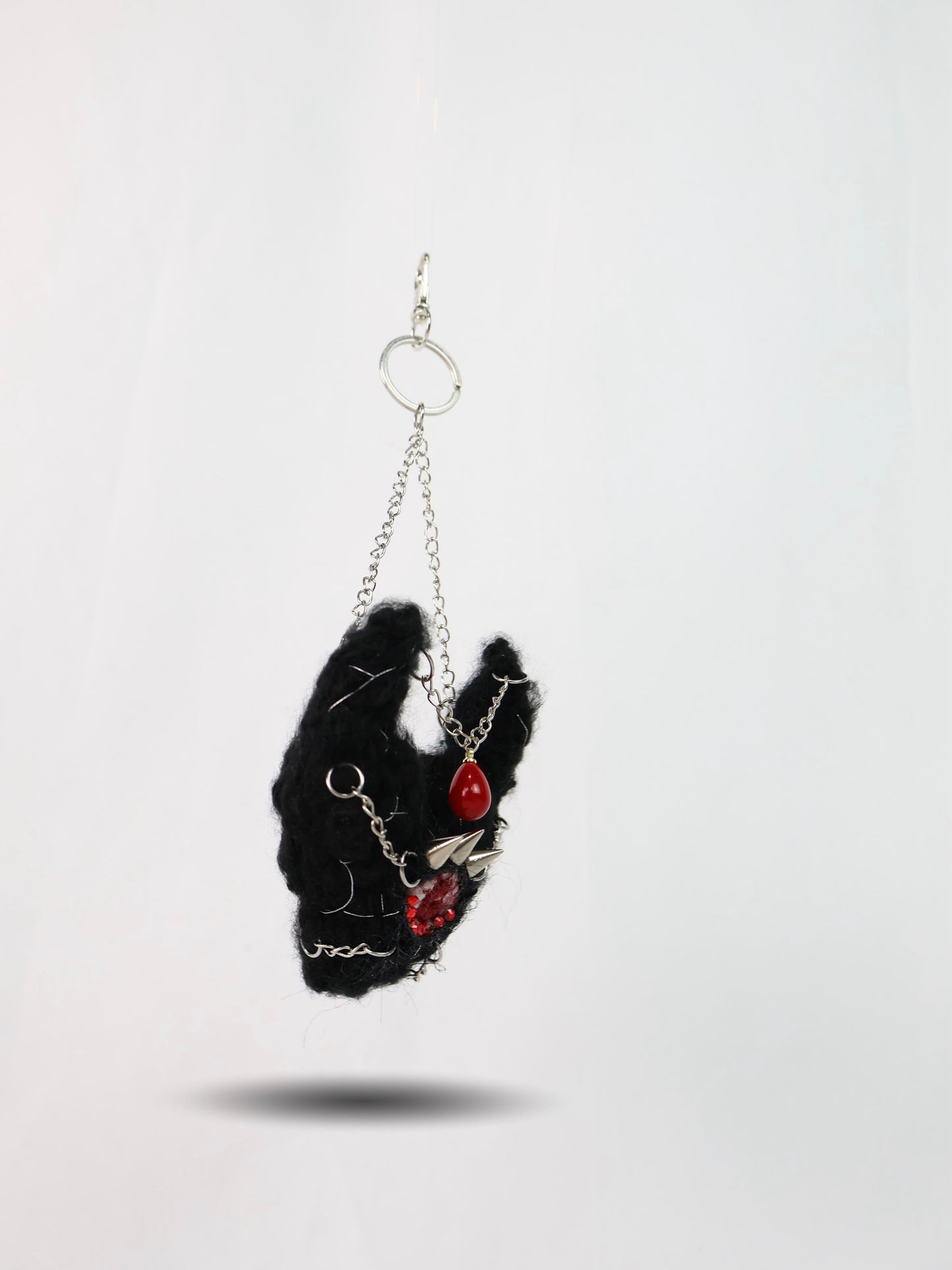 Devil Black Heart Keychain