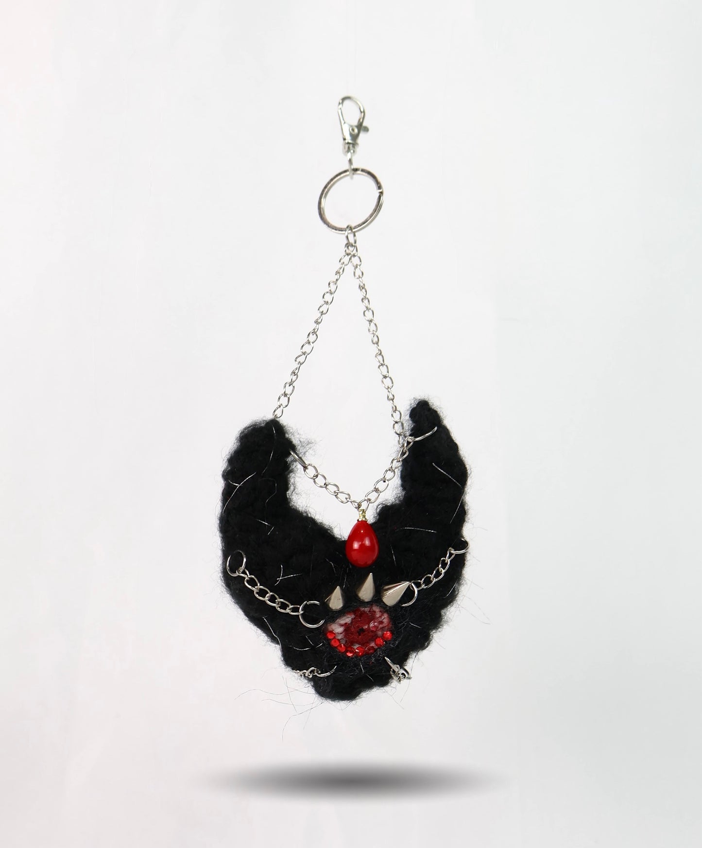 Devil Black Heart Keychain