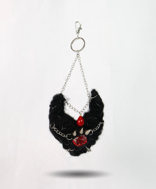 Devil Black Heart Keychain
